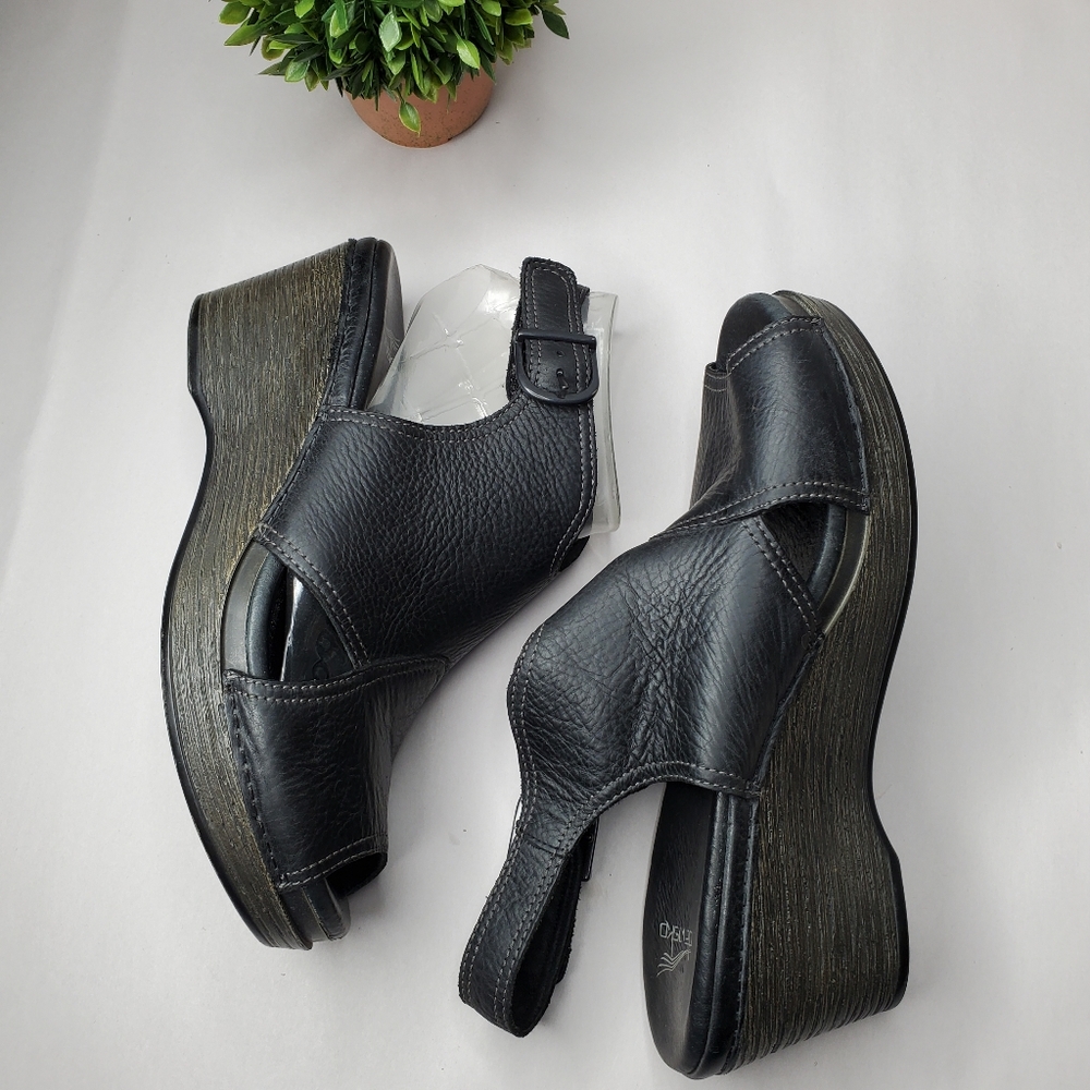 Danako Vanda black open toe bootie sandals - Picture 3 of 7